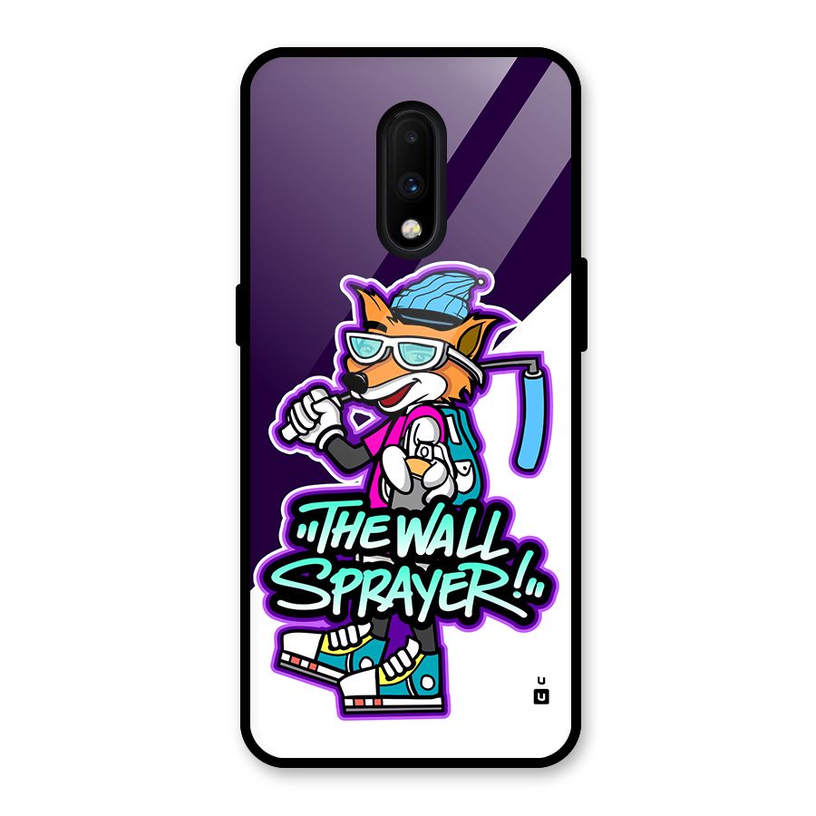 The Wall Sprayer Glass Back Case for OnePlus 7