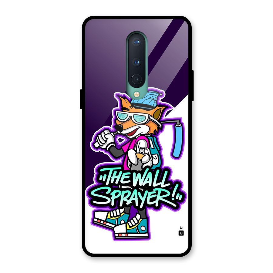 The Wall Sprayer Glass Back Case for OnePlus 8