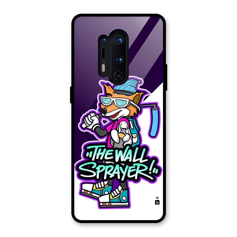 The Wall Sprayer Glass Back Case for OnePlus 8 Pro