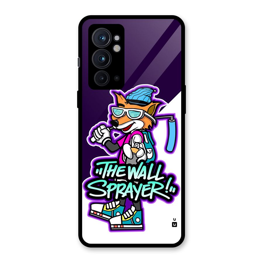The Wall Sprayer Glass Back Case for OnePlus 9RT 5G