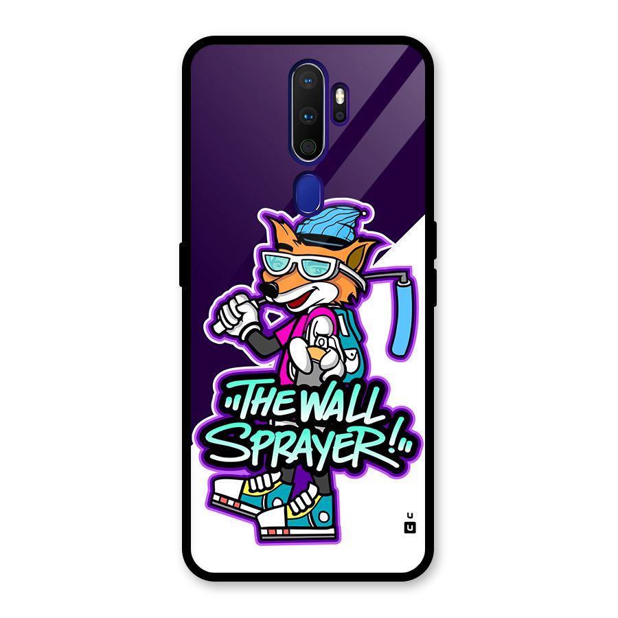 The Wall Sprayer Glass Back Case for Oppo A9 (2020)