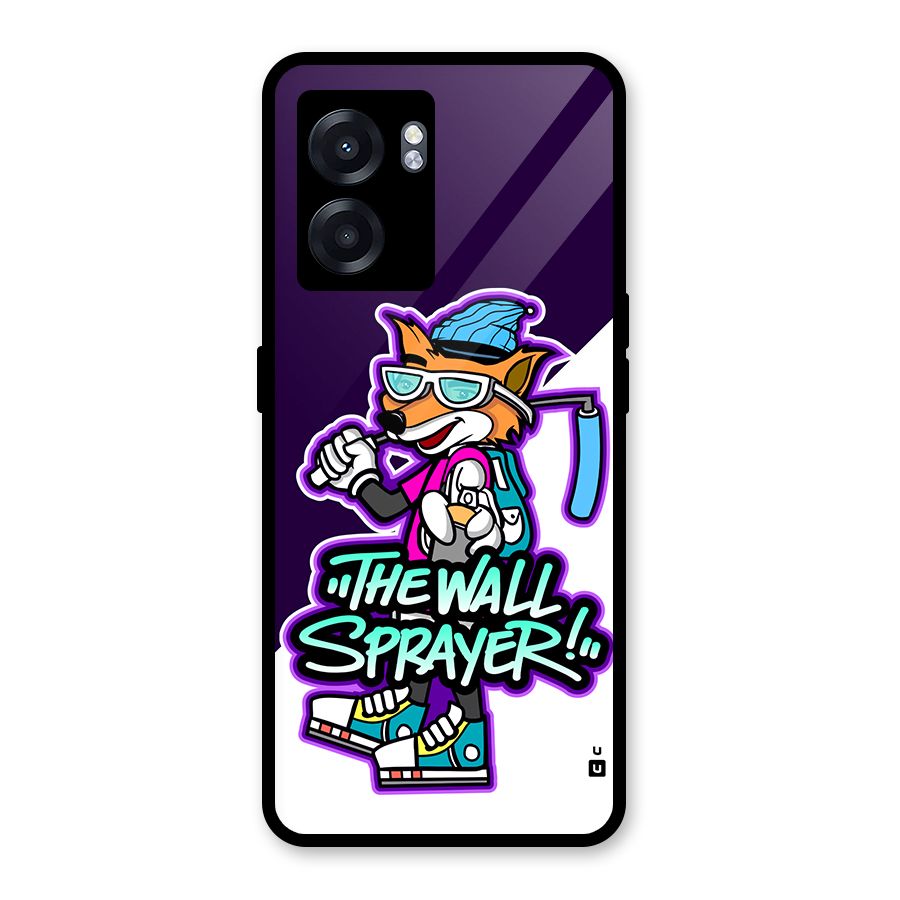 The Wall Sprayer Glass Back Case for Oppo K10 (5G)