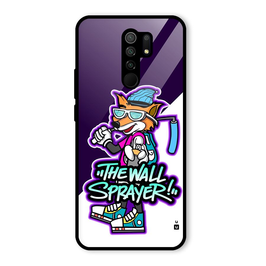 The Wall Sprayer Glass Back Case for Poco M2