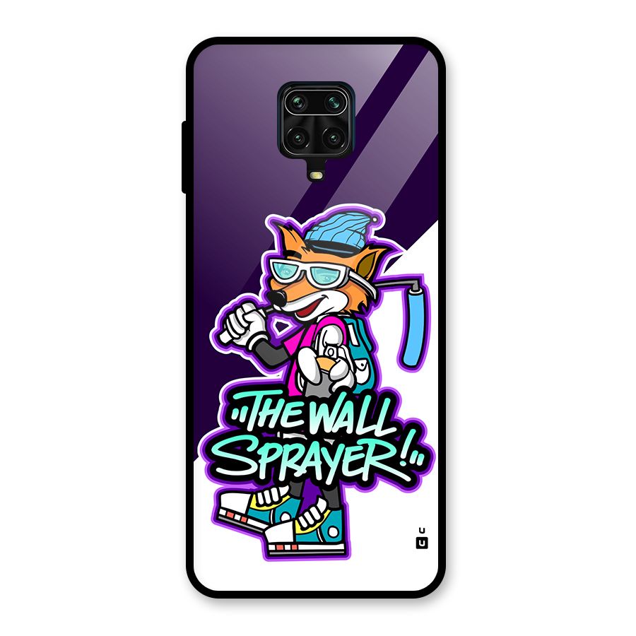 The Wall Sprayer Glass Back Case for Poco M2 Pro