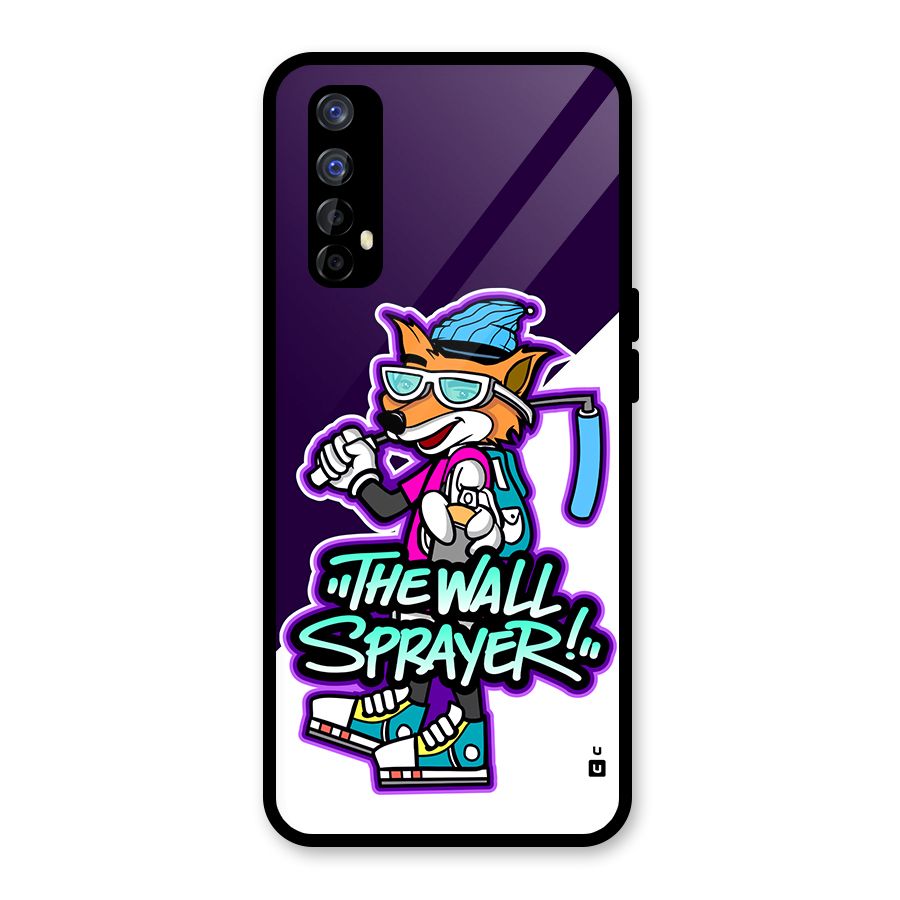 The Wall Sprayer Glass Back Case for Realme 7