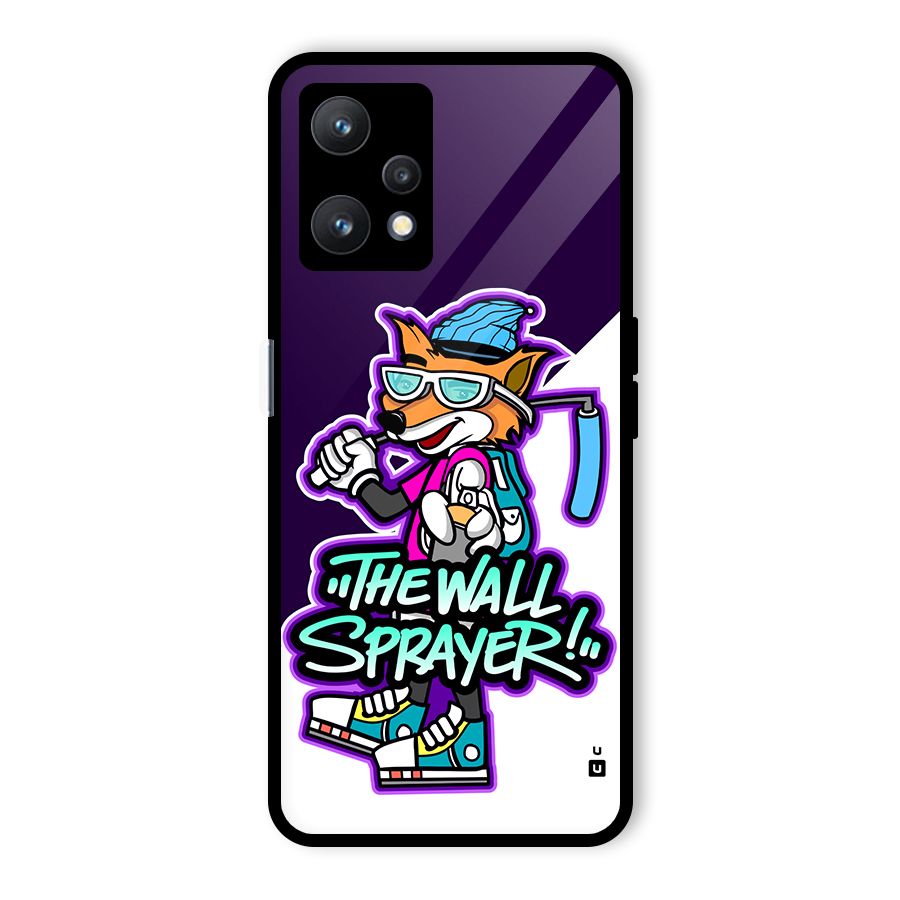The Wall Sprayer Glass Back Case for Realme 9 Pro 5G