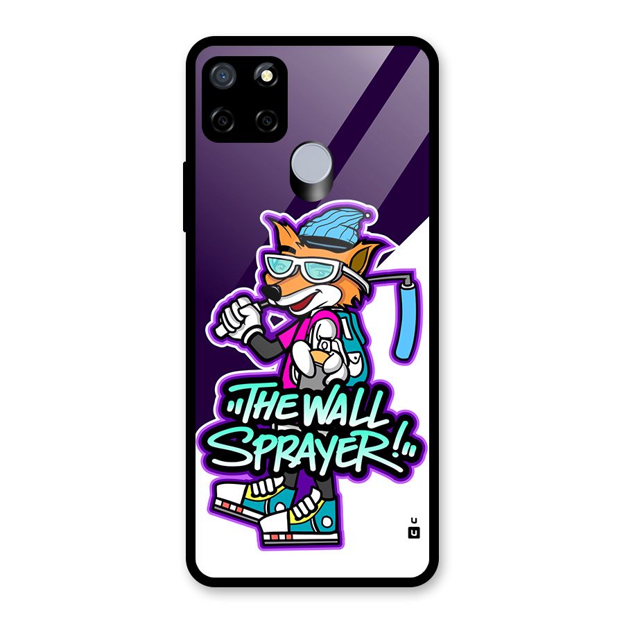 The Wall Sprayer Glass Back Case for Realme C12