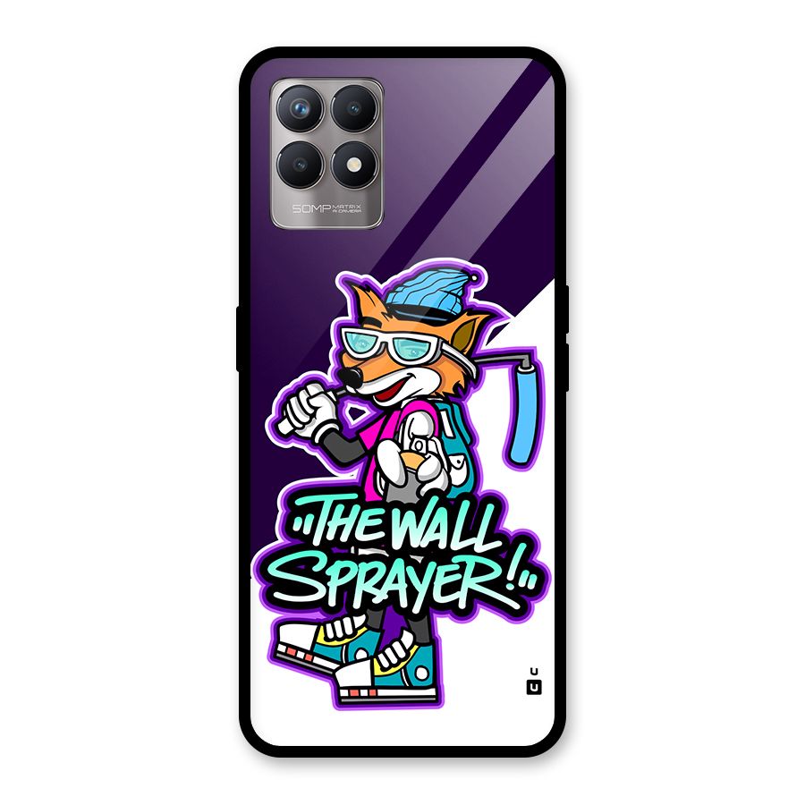 The Wall Sprayer Glass Back Case for Realme Narzo 50