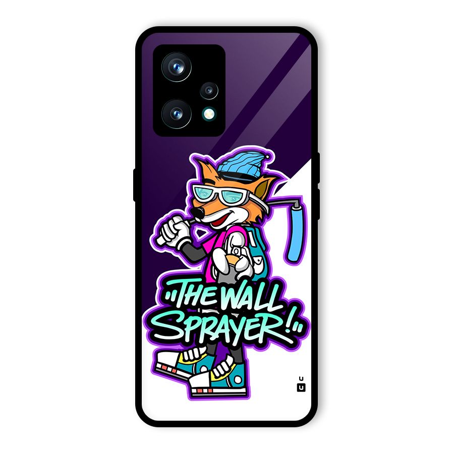 The Wall Sprayer Glass Back Case for Realme Narzo 50 Pro