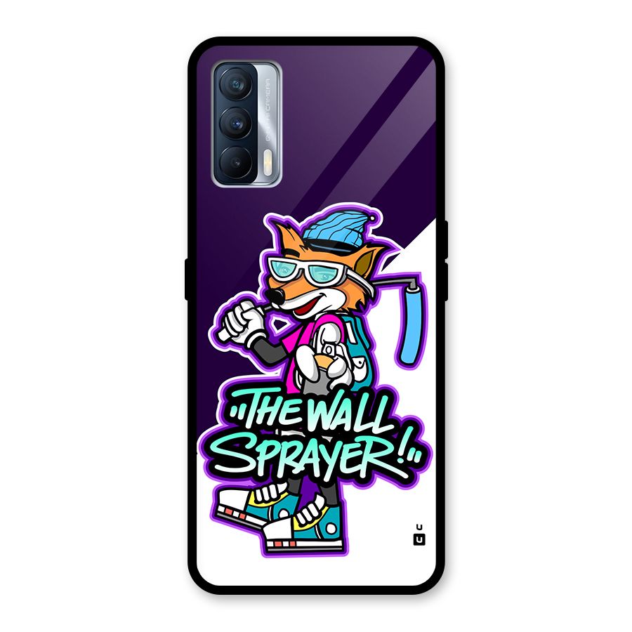 The Wall Sprayer Glass Back Case for Realme X7