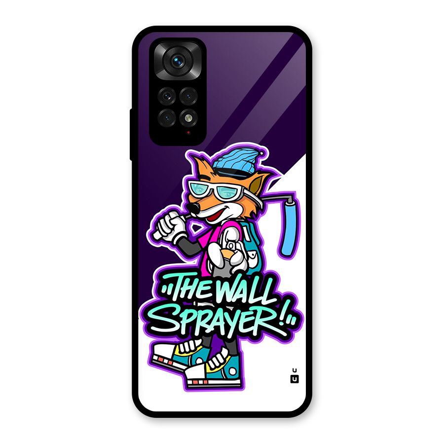 The Wall Sprayer Glass Back Case for Redmi Note 11S