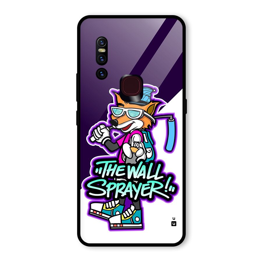 The Wall Sprayer Glass Back Case for Vivo V15