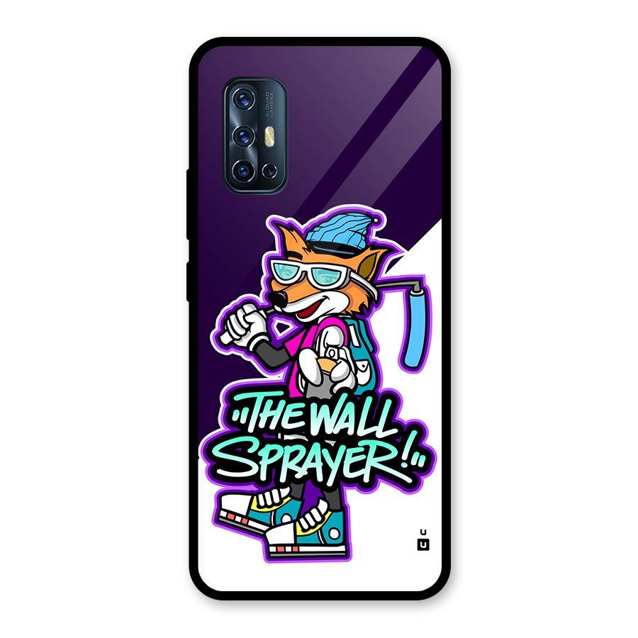 The Wall Sprayer Glass Back Case for Vivo V17