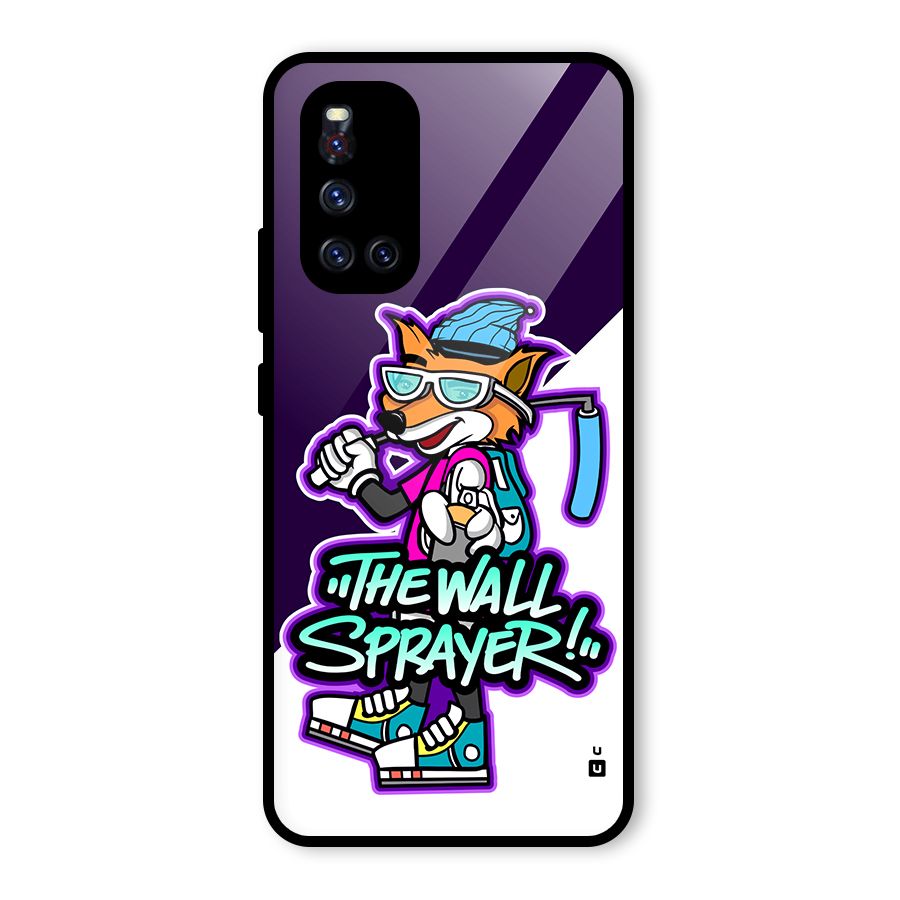 The Wall Sprayer Glass Back Case for Vivo V19