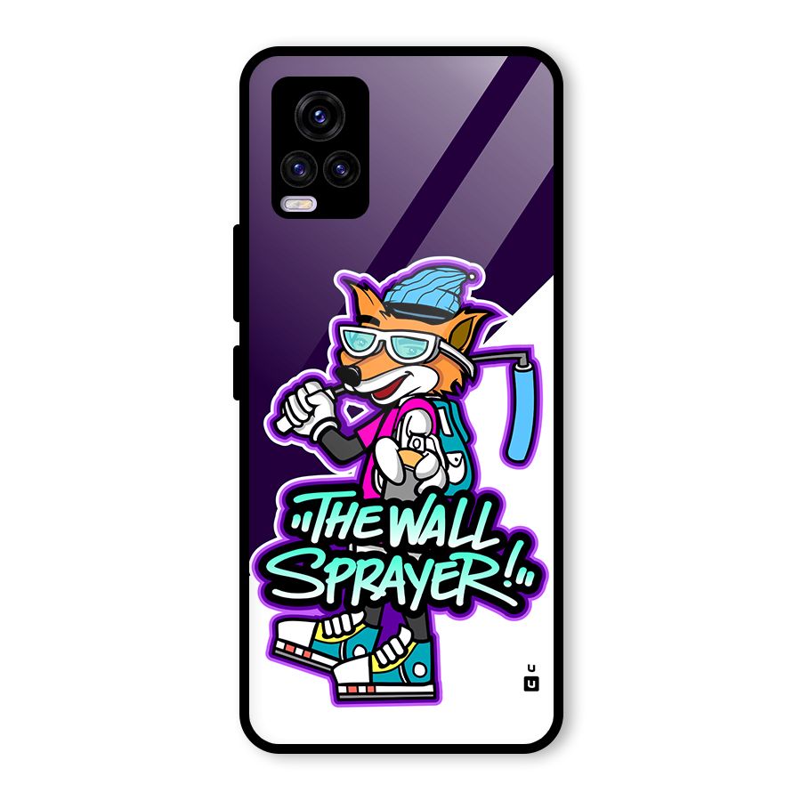 The Wall Sprayer Glass Back Case for Vivo V20 2021