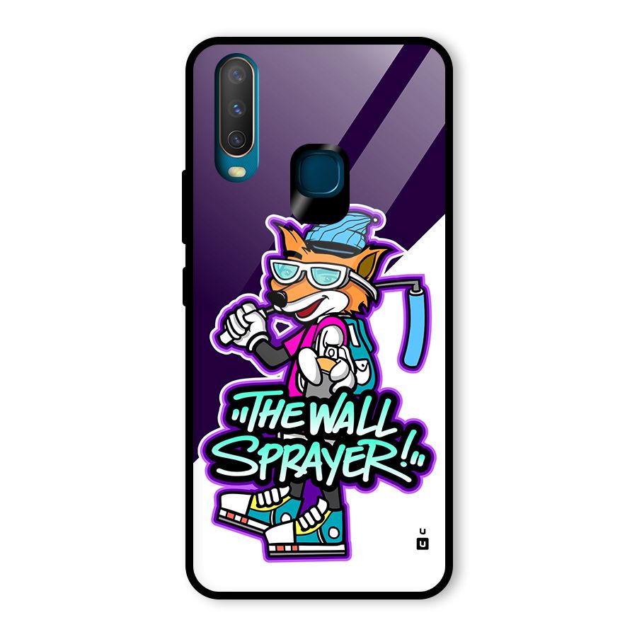 The Wall Sprayer Glass Back Case for Vivo Y15