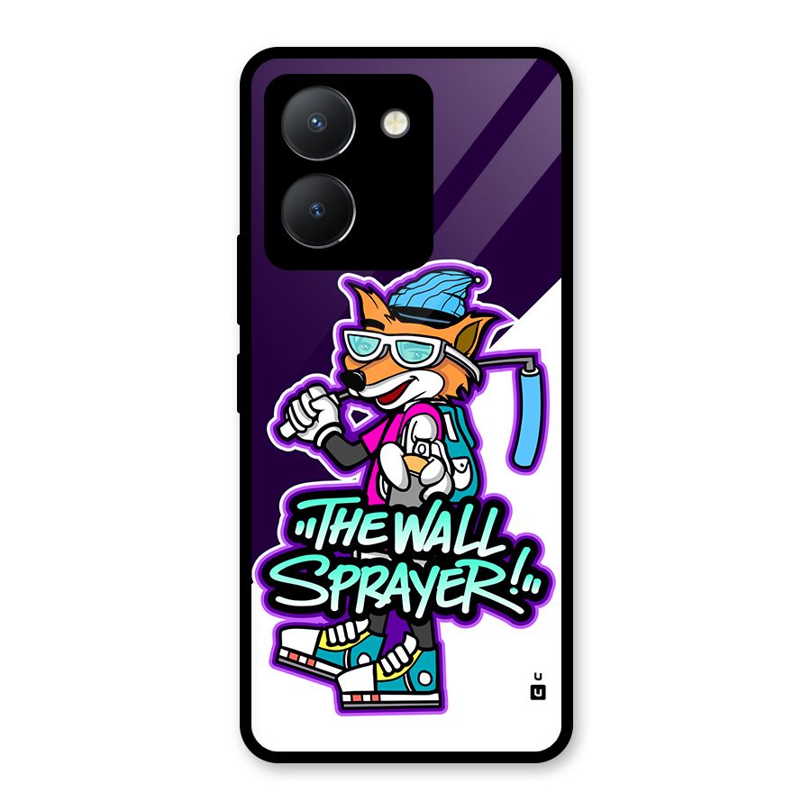 The Wall Sprayer Glass Back Case for Vivo Y36