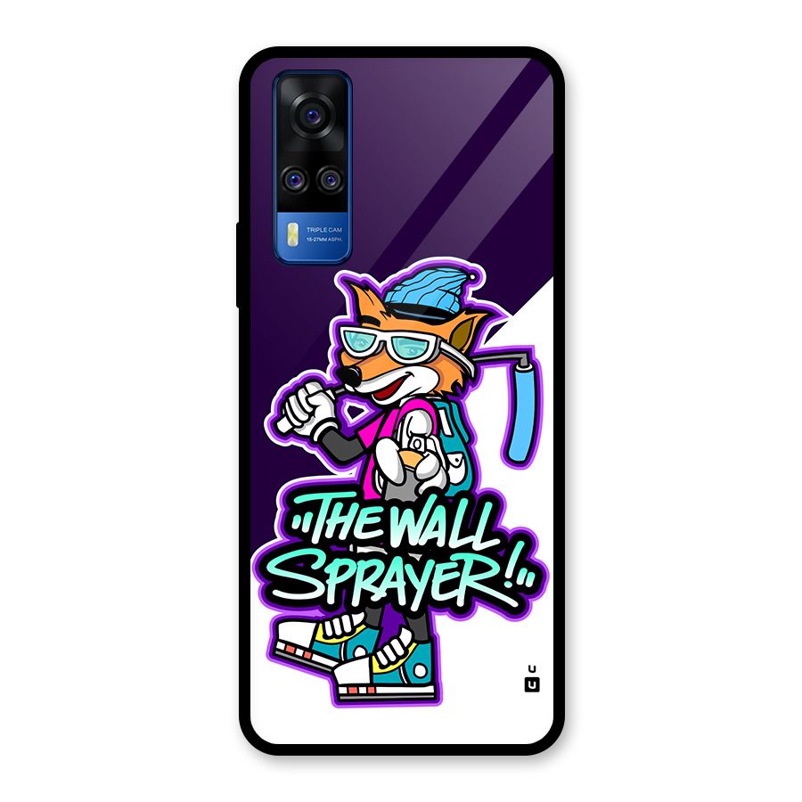 The Wall Sprayer Glass Back Case for Vivo Y51
