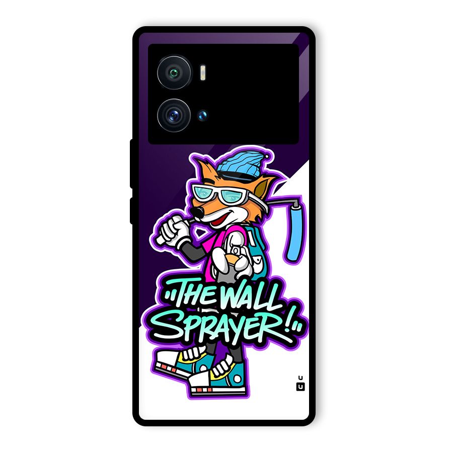 The Wall Sprayer Glass Back Case for Vivo iQOO 9 Pro