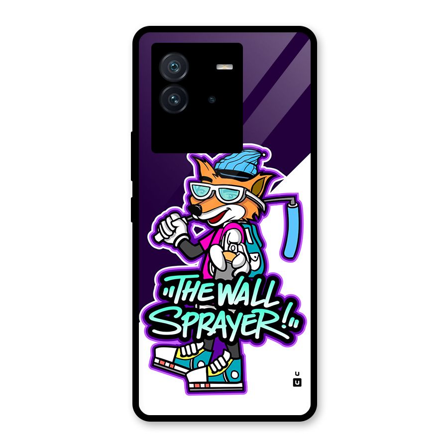 The Wall Sprayer Glass Back Case for Vivo iQOO Neo 6 5G