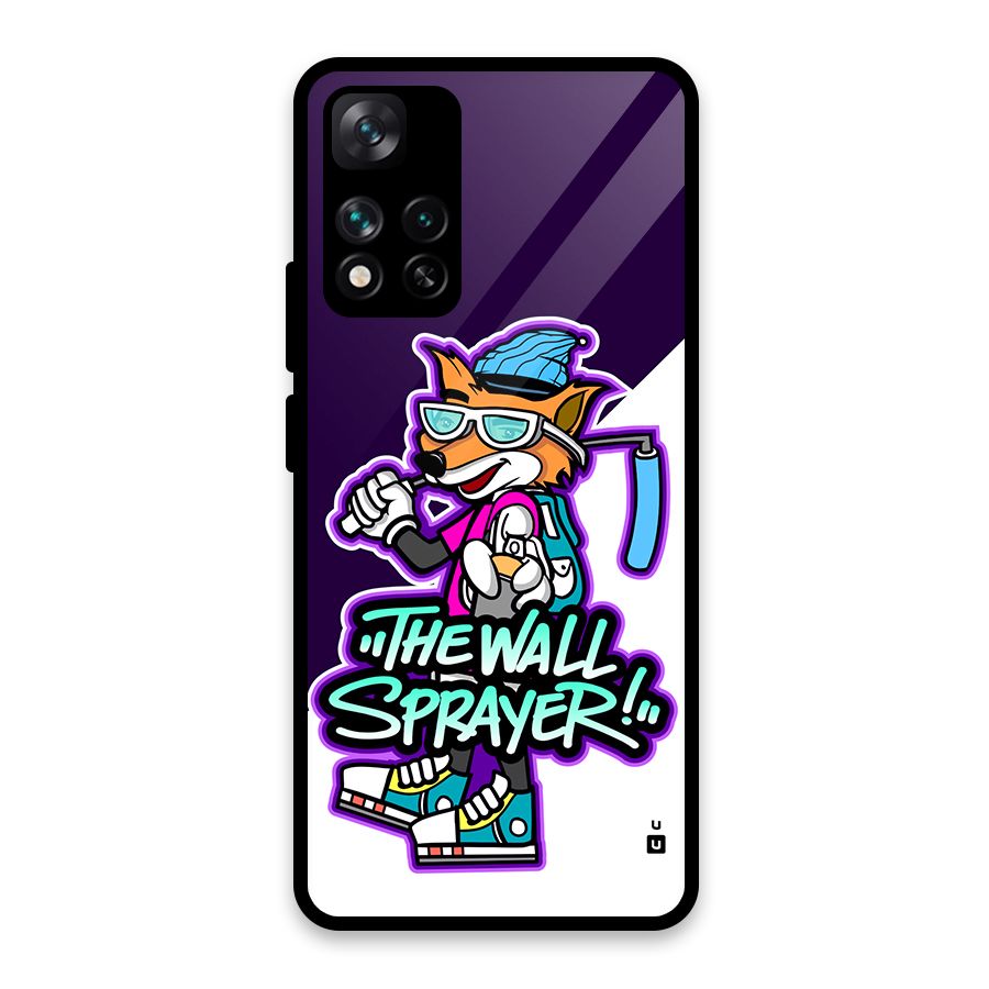 The Wall Sprayer Glass Back Case for Xiaomi 11i HyperCharge 5G