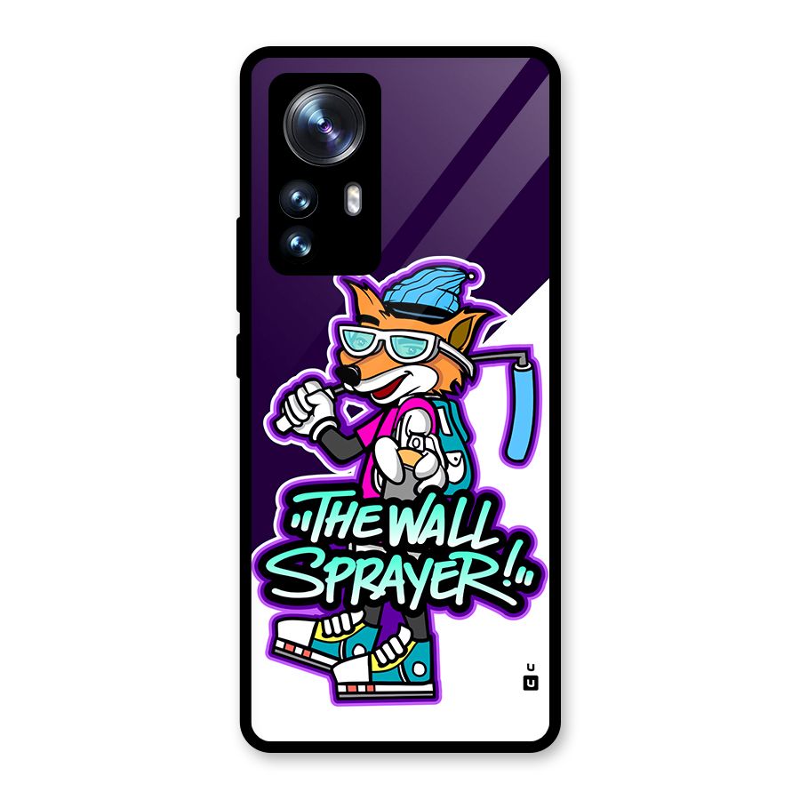 The Wall Sprayer Glass Back Case for Xiaomi 12 Pro