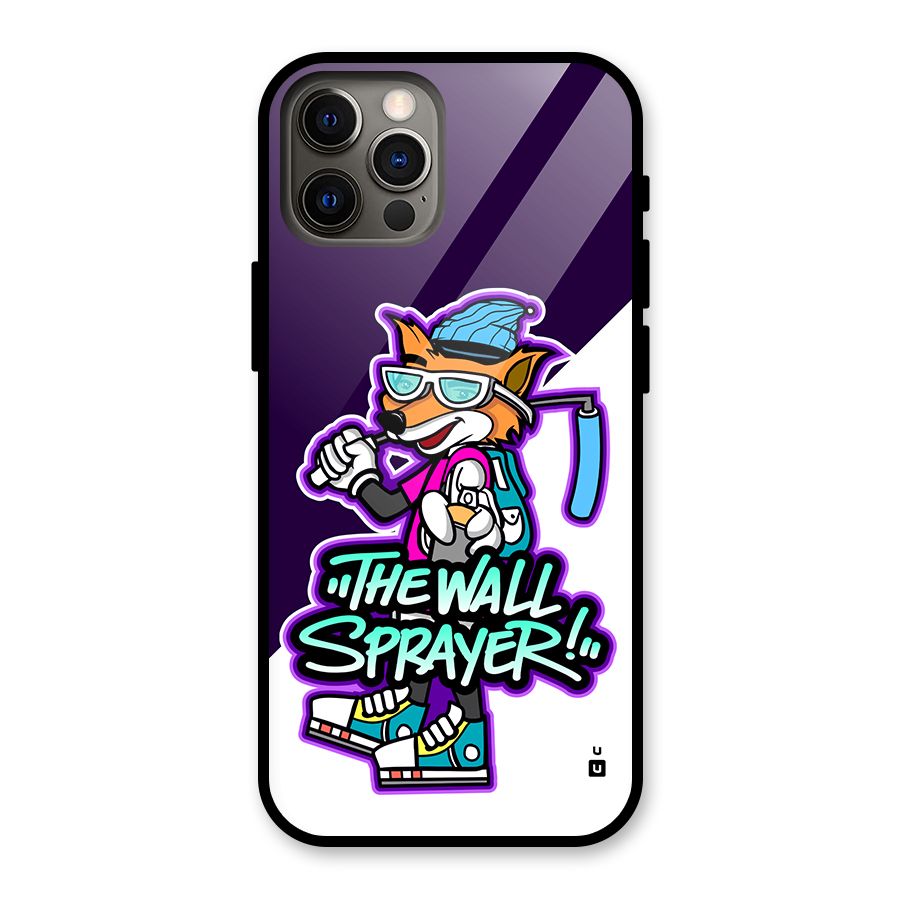 The Wall Sprayer Glass Back Case for iPhone 12 Pro