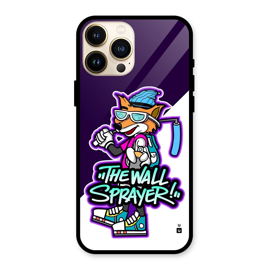 The Wall Sprayer Glass Back Case for iPhone 13 Pro Max