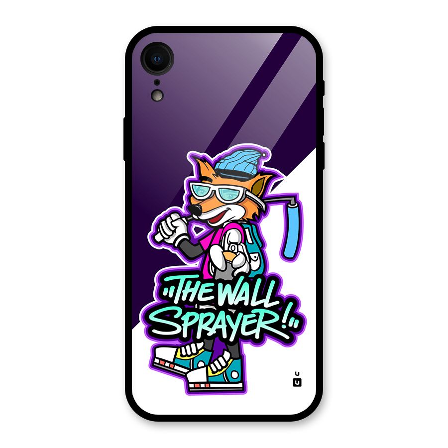 The Wall Sprayer Glass Back Case for iPhone XR