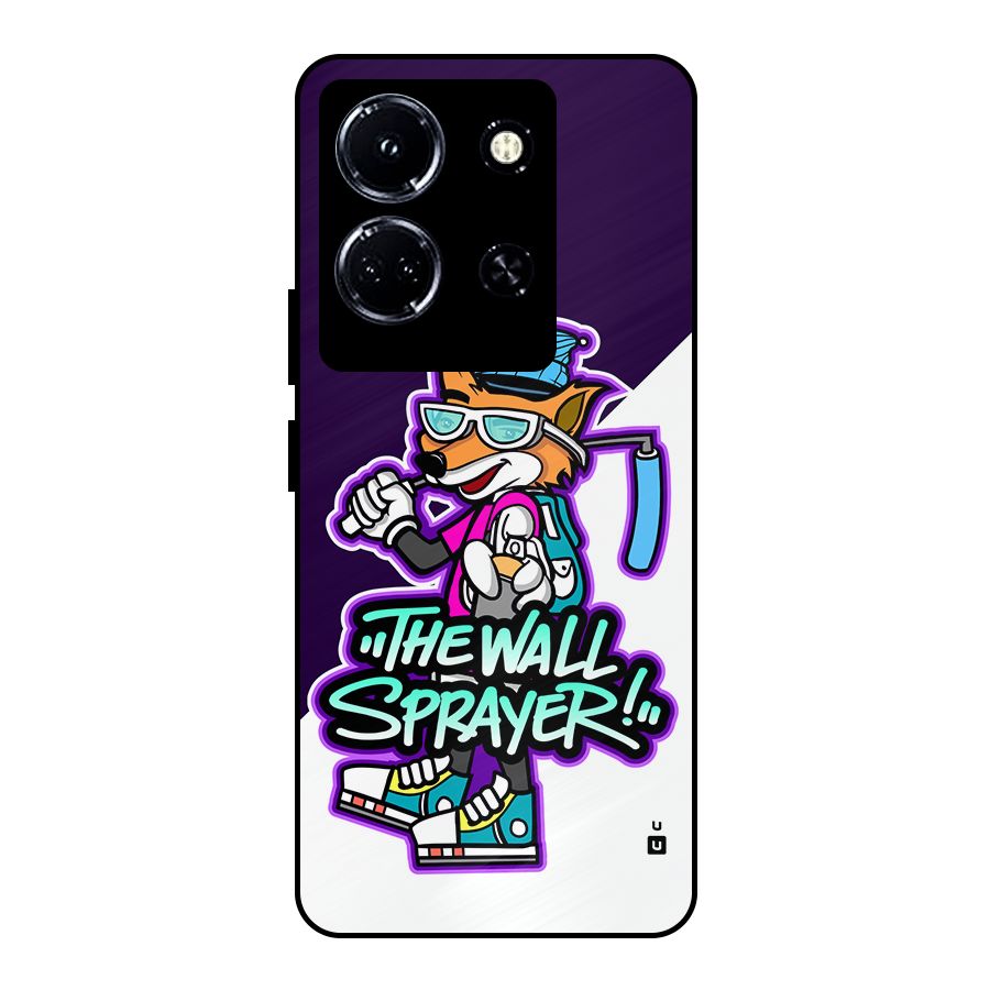 The Wall Sprayer Metal Back Case for Infinix Note 30 5G
