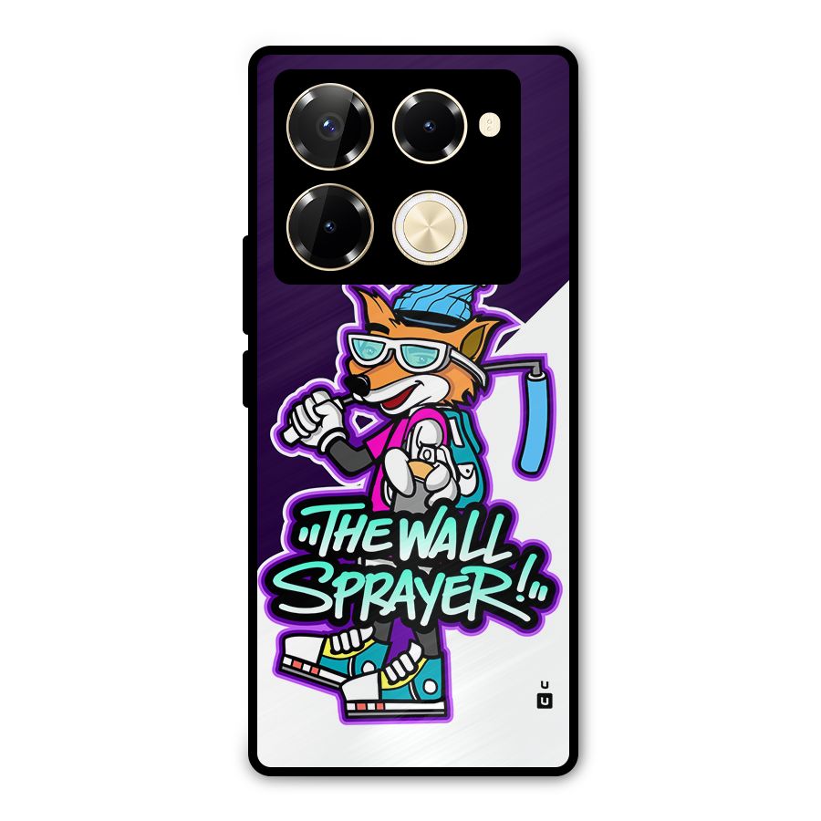 The Wall Sprayer Metal Back Case for Infinix Note 40 Pro