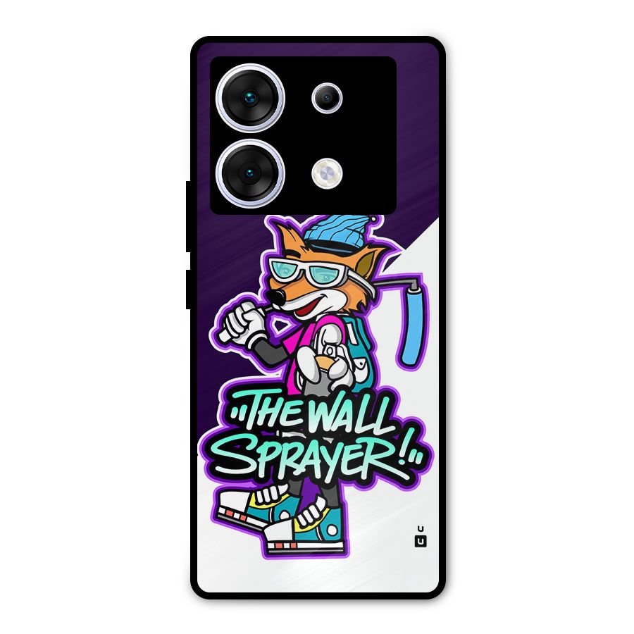 The Wall Sprayer Metal Back Case for Infinix Zero 30 5G
