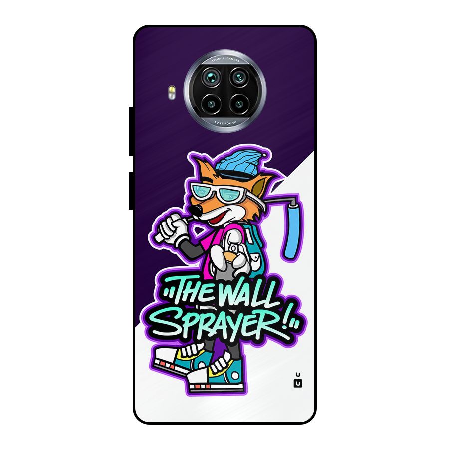 The Wall Sprayer Metal Back Case for Mi 10i