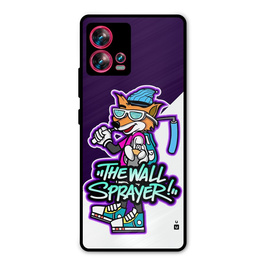The Wall Sprayer Metal Back Case for Motorola Edge 30 Fusion
