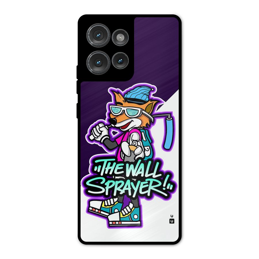 The Wall Sprayer Metal Back Case for Motorola Edge 50