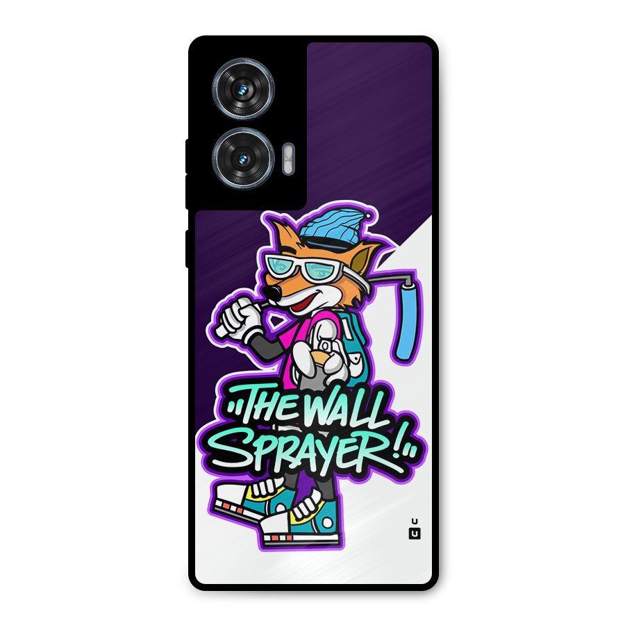 The Wall Sprayer Metal Back Case for Motorola Edge 50 Fusion