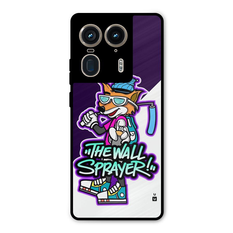 The Wall Sprayer Metal Back Case for Motorola Edge 50 Ultra