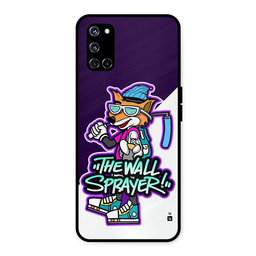 The Wall Sprayer Metal Back Case for Oppo A52