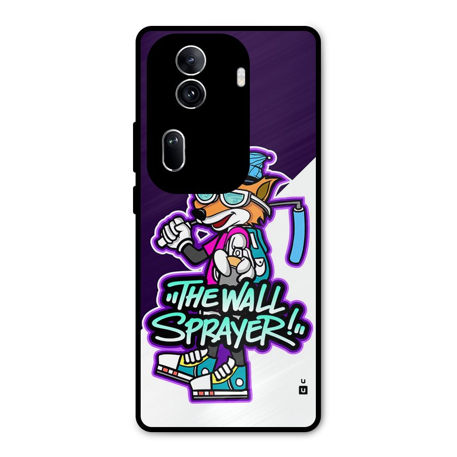 The Wall Sprayer Metal Back Case for Oppo Reno11 Pro 5G