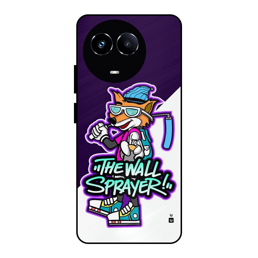 The Wall Sprayer Metal Back Case for Realme 11 5G