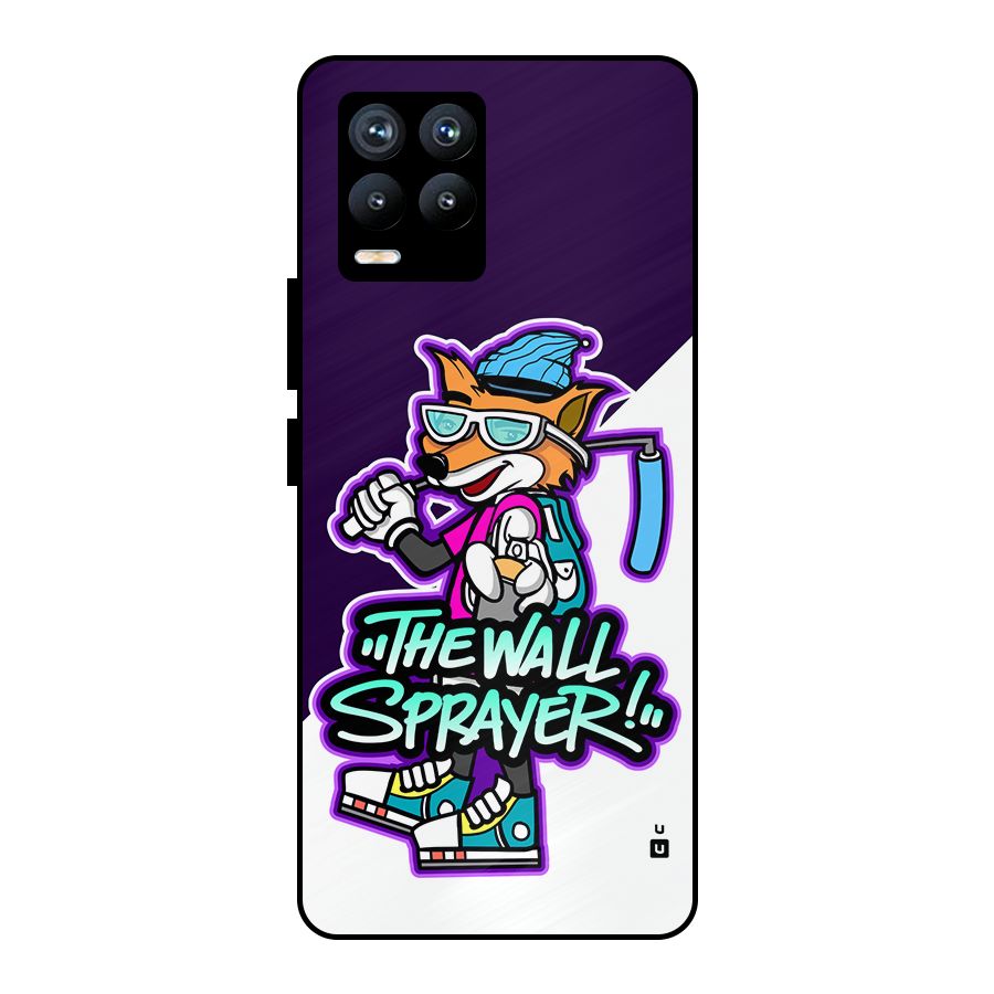 The Wall Sprayer Metal Back Case for Realme 8 Pro