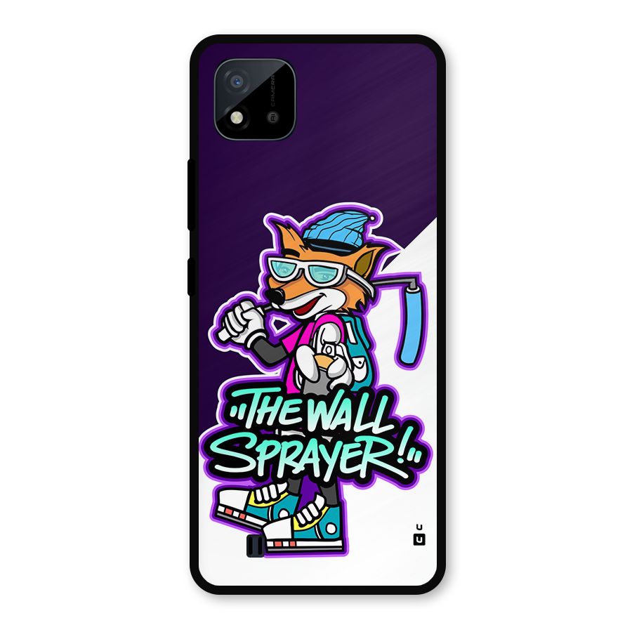 The Wall Sprayer Metal Back Case for Realme C11 2021