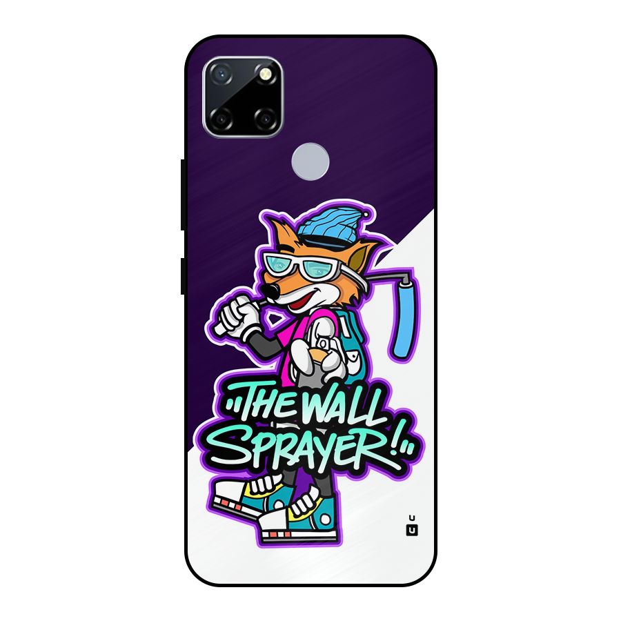 The Wall Sprayer Metal Back Case for Realme Narzo 30A