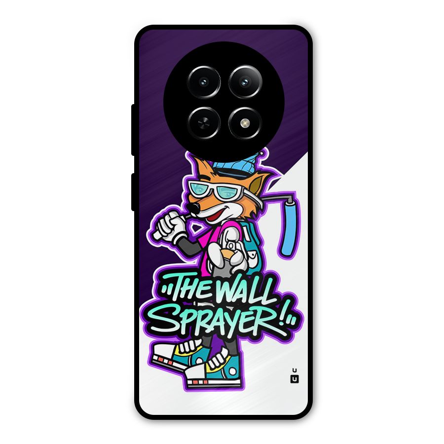 The Wall Sprayer Metal Back Case for Realme Narzo 70x 5G