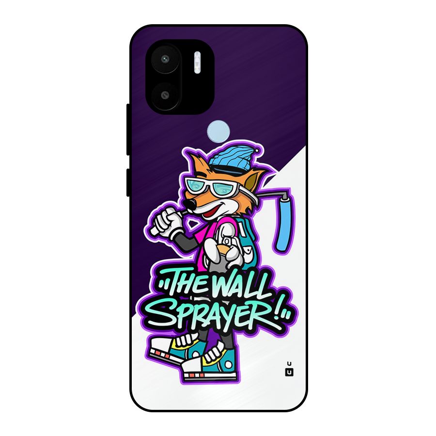The Wall Sprayer Metal Back Case for Redmi A1 Plus