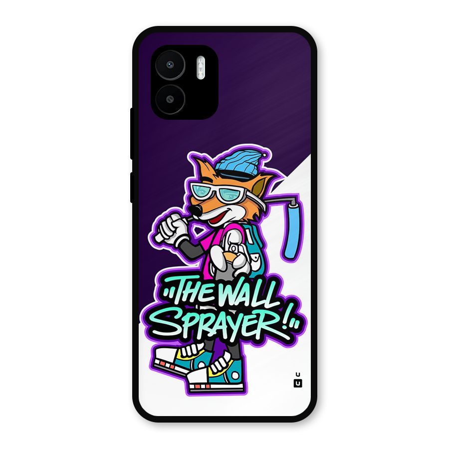The Wall Sprayer Metal Back Case for Redmi A2