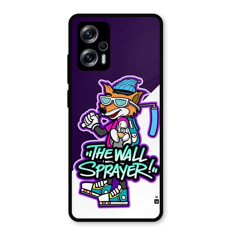The Wall Sprayer Metal Back Case for Redmi K50i