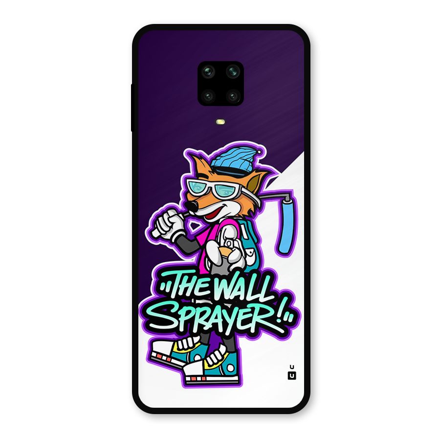 The Wall Sprayer Metal Back Case for Redmi Note 10 Lite