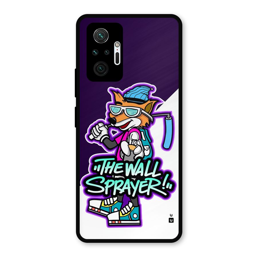 The Wall Sprayer Metal Back Case for Redmi Note 10 Pro Max