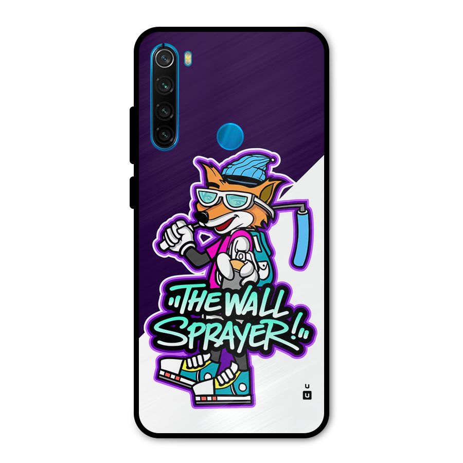 The Wall Sprayer Metal Back Case for Redmi Note 8